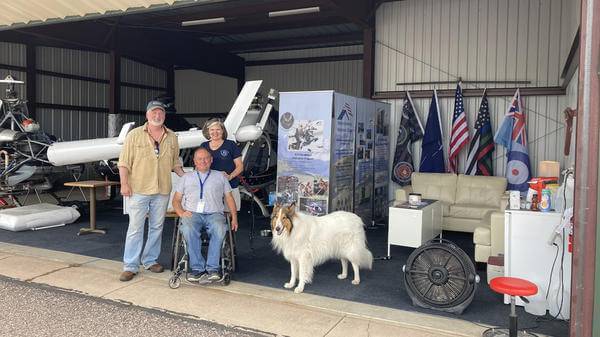 Stewart McQuillan and co plus his dog