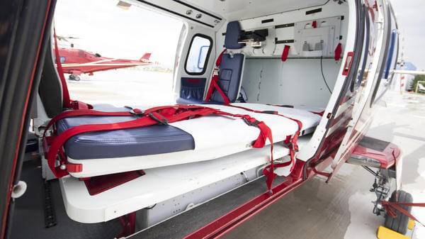 Air ambulance bed