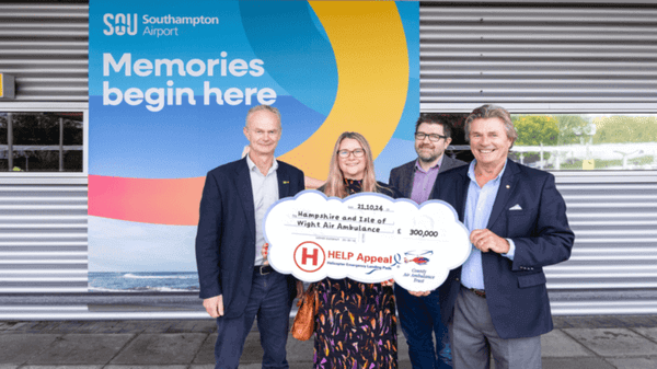 HELP Appeal donates to Hampshire and Isle of Wight Air Ambulance’s Operation Airbase appeal