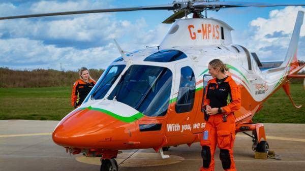 The new helicopter arrived at the Magpas Air Ambulance air base in Cambridgeshire, UK, under a four-year contract 