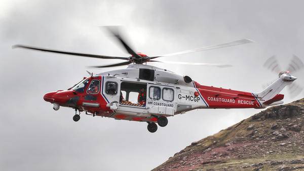 Coast rescue helicopter 