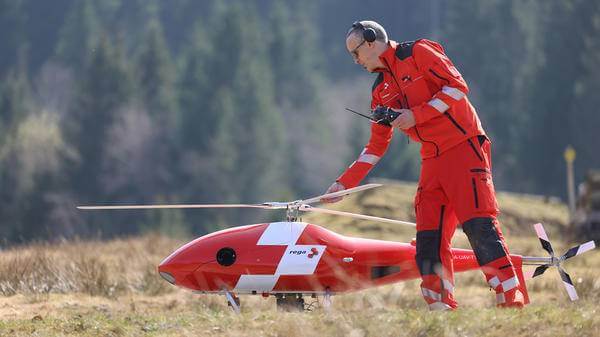 Small remote controlled Rega helicopter