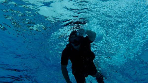 Diver underwater