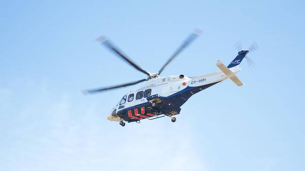 Helicopter mid air