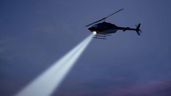 Searching from helicopter