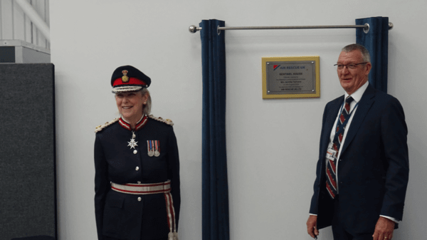 Military lady getting reward