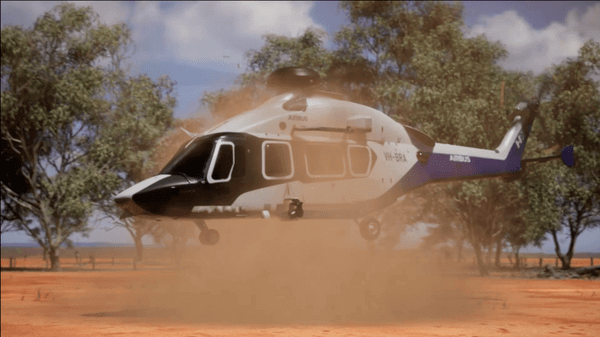 BlueRoom helicopter