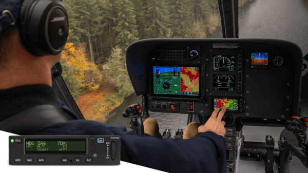 Helicopter pilot using controls