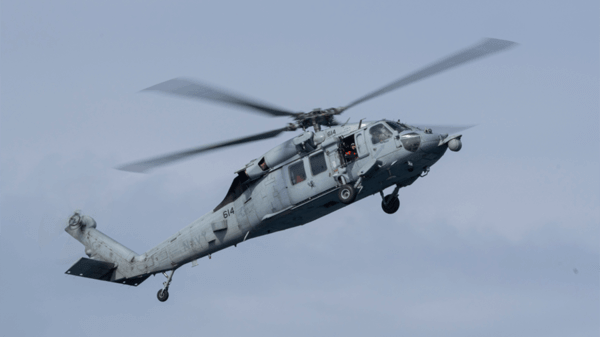 Grey helicopter
