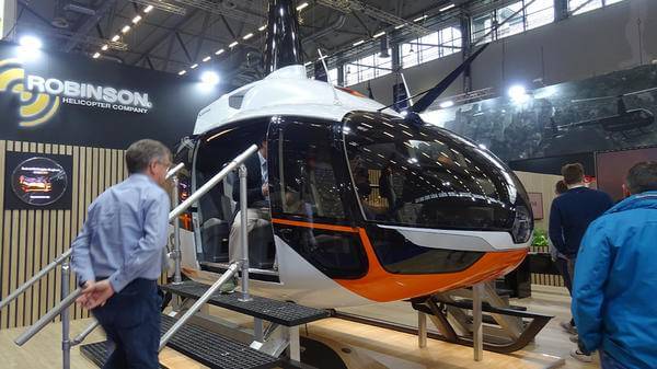 White and orange helicopter