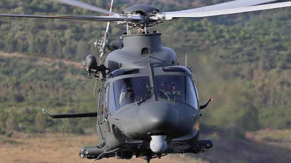 Helicopter mid-air