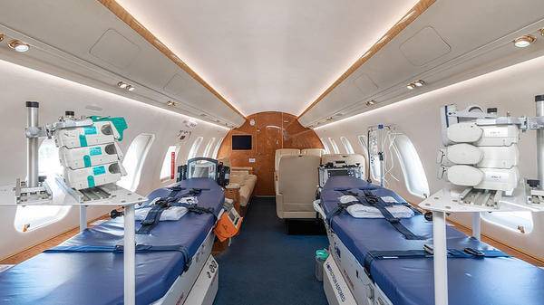 Inside of aircraft 