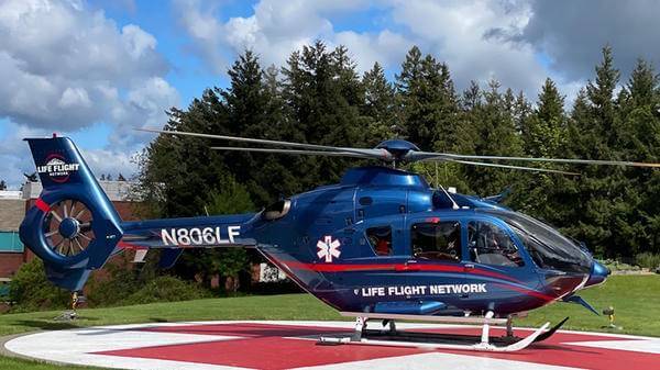 Life Flight helicopter
