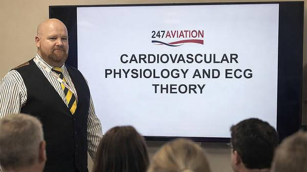 Gareth Evans doing lecture for 247 aviation