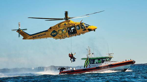 Helicopter sea rescue