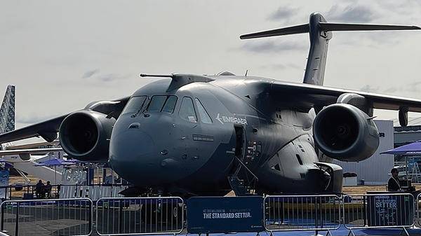 Embraer plane parked