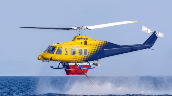 Avincis branded McDermott Bell 214ST helicopter