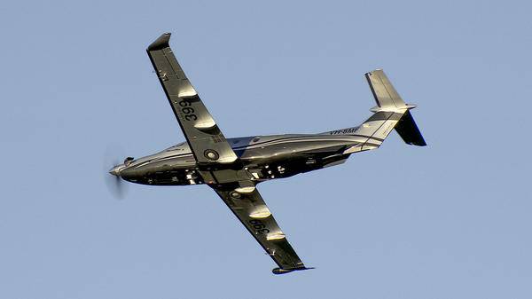Plane mid-air