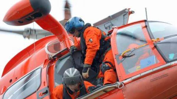 USCG helicopter rescue school