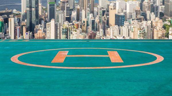 hong kong helicopter landing pad