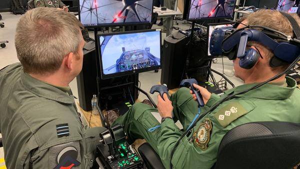 U.S. Air Force pilot simulation photoDan Hawkins