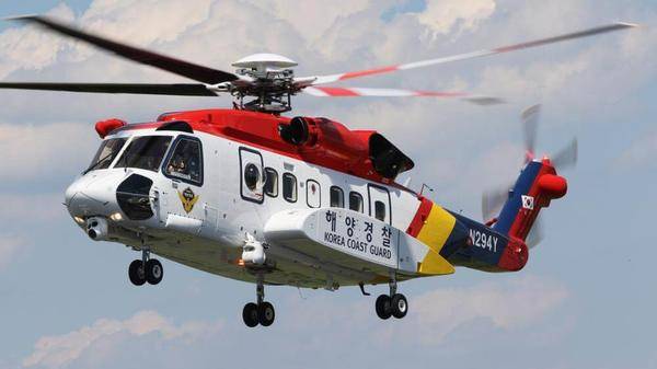 Helicopter delivered to South Korea Coast Guard