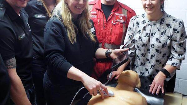In-flight ultrasound to boost cardiac care