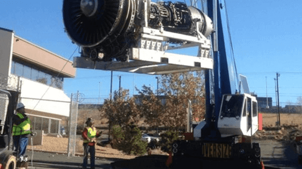10 Tanker donates Jet Engine to college