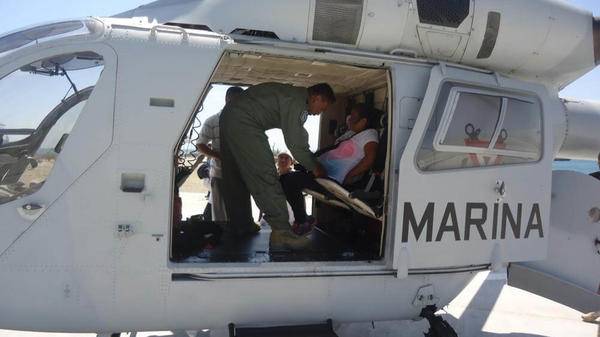 First ever birth onboard Mexican Navy helo