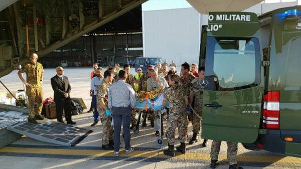 Libyan patients flown to Italy