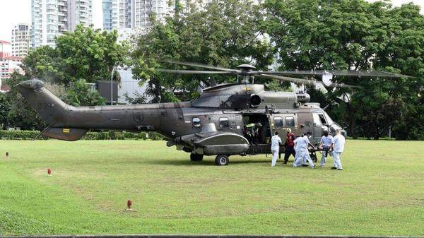 Singapore Air Force medevac five injured US sailors