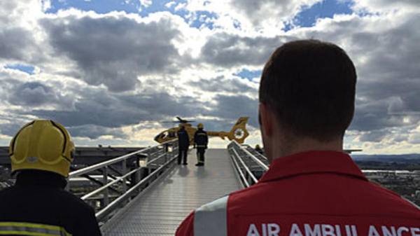 First air ambulance lands at Southern General