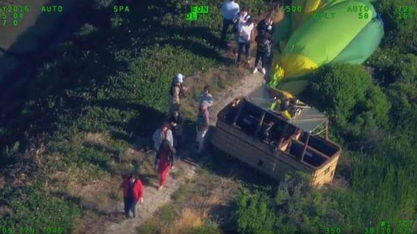 CHP rescue hot air balloon passengers