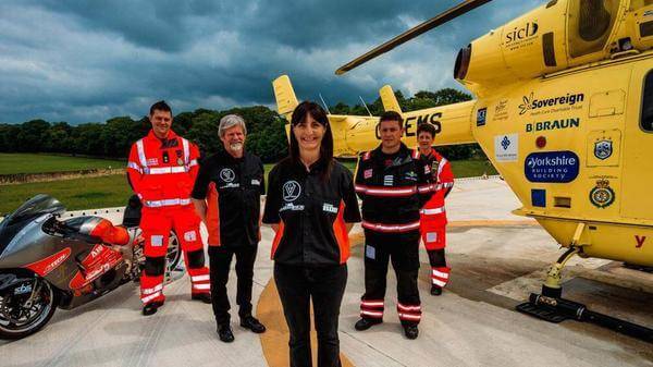 Yorkshire Air Ambulance thanked by world’s fastest woman