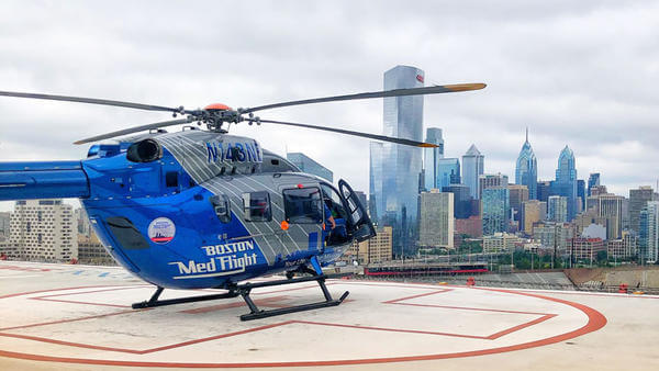 Boston Medflight Helicopter