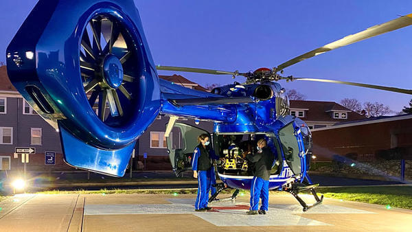 Boston Medflight Helicopter