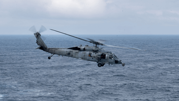 Grey helicopter
