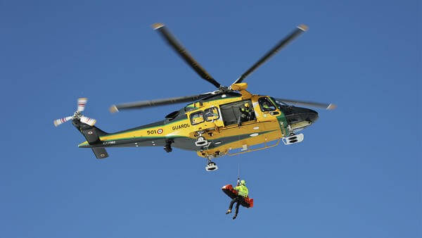 Helicopter in the sky